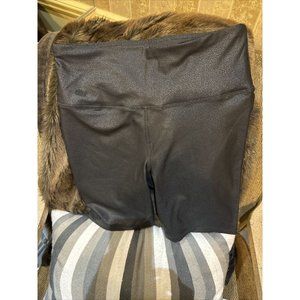 Mono‎ B Black Foil  Biker Shorts Medium NWT Brand New w/ Tags